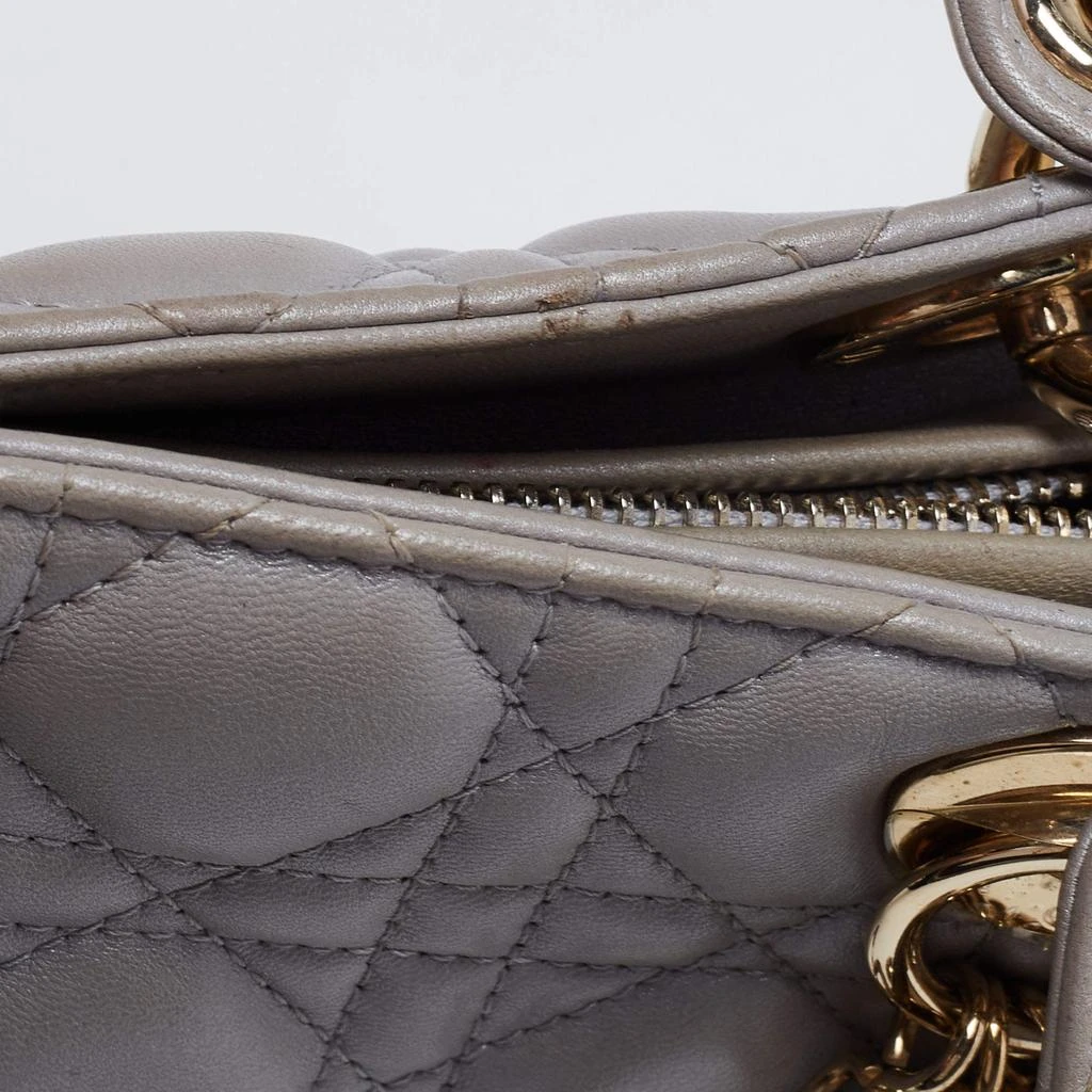 Dior Grey Cannage Leather Medium Lady Dior Tote 商品