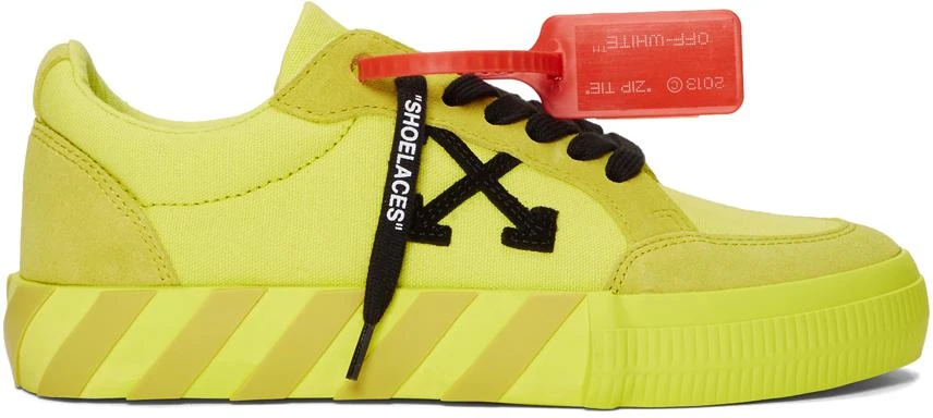 商品Off-White|SSENSE Exclusive Yellow Low Vulcanized 运动鞋,价格¥2709,第1张图片