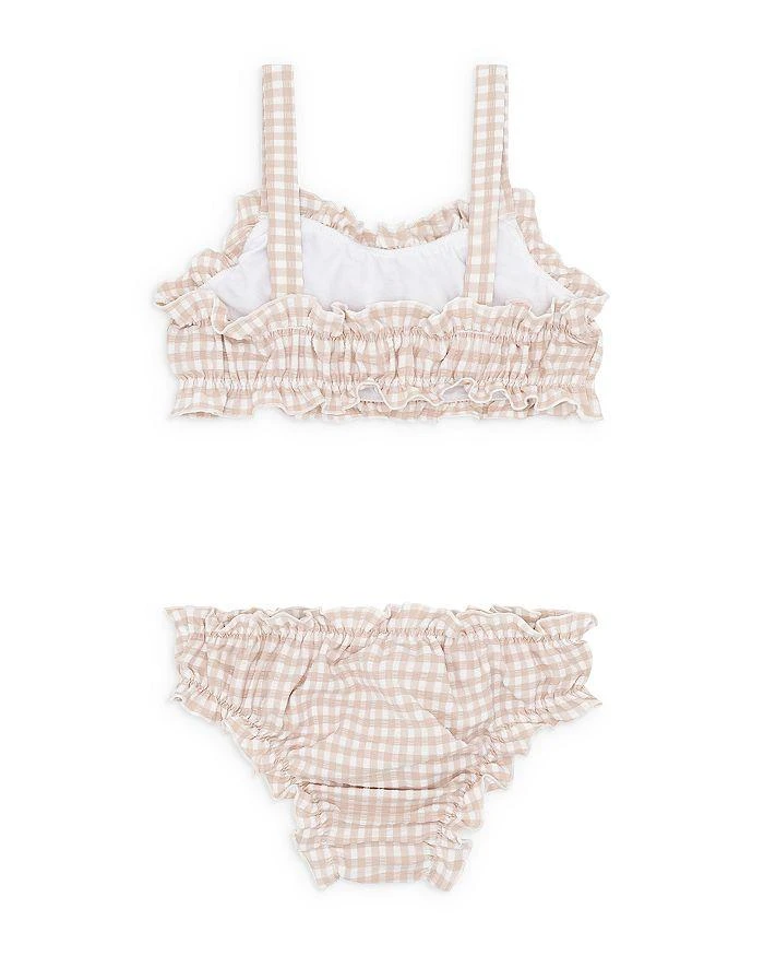 商品Minnow|Girls' Crinkle Gingham Ruffle Two Piece Swimsuit - Little Kid, Big Kid,价格¥500,第2张图片详细描述