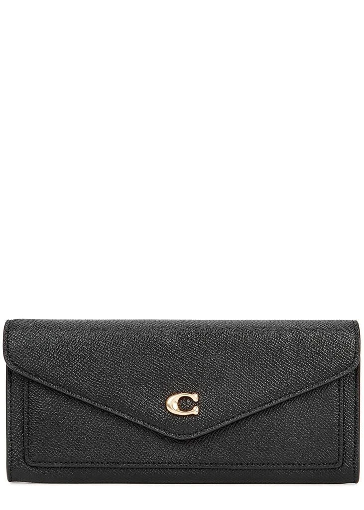 商品Coach|Wyn black grained leather wallet,价格¥1146,第1张图片