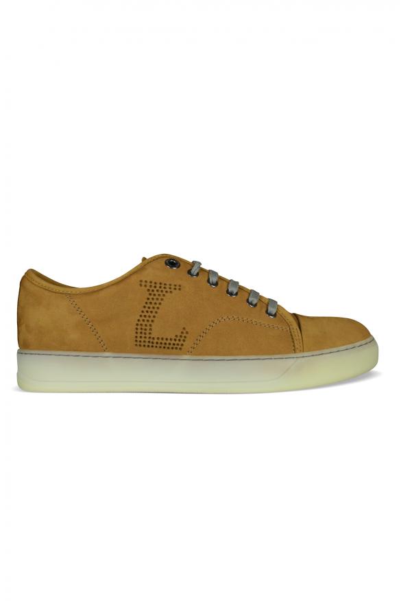 Luxury Sneakers For Men   Lanvin Dbb1 Sneakers In Camel Suede商品第1张图片规格展示