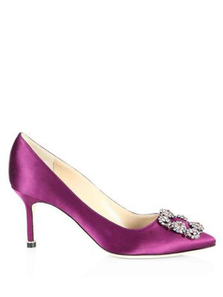 商品Manolo Blahnik|彩钻扣中跟鞋,价格¥5325,第5张图片详细描述