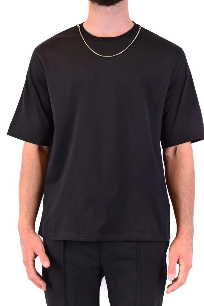 商品Neil Barrett|Neil Barrett Mens Black Other Materials T-Shirt,价格¥2296,第1张图片