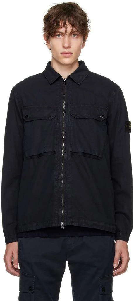 商品Stone Island|Navy Faded Jacket,价格¥2077,第1张图片