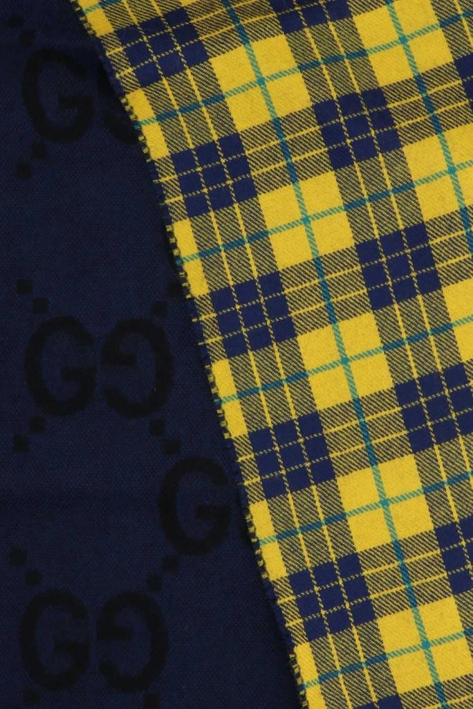 商品Gucci|Gucci Gg And Tartan Wool Jacquard Scarf,价格¥3334,第2张图片详细描述