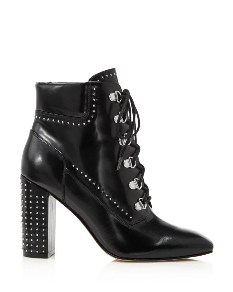 商品Sigerson Morrison|Women's Valora Studded Lace Up Block Heel Booties - 100% Exclusive,价格¥2469,第2张图片详细描述