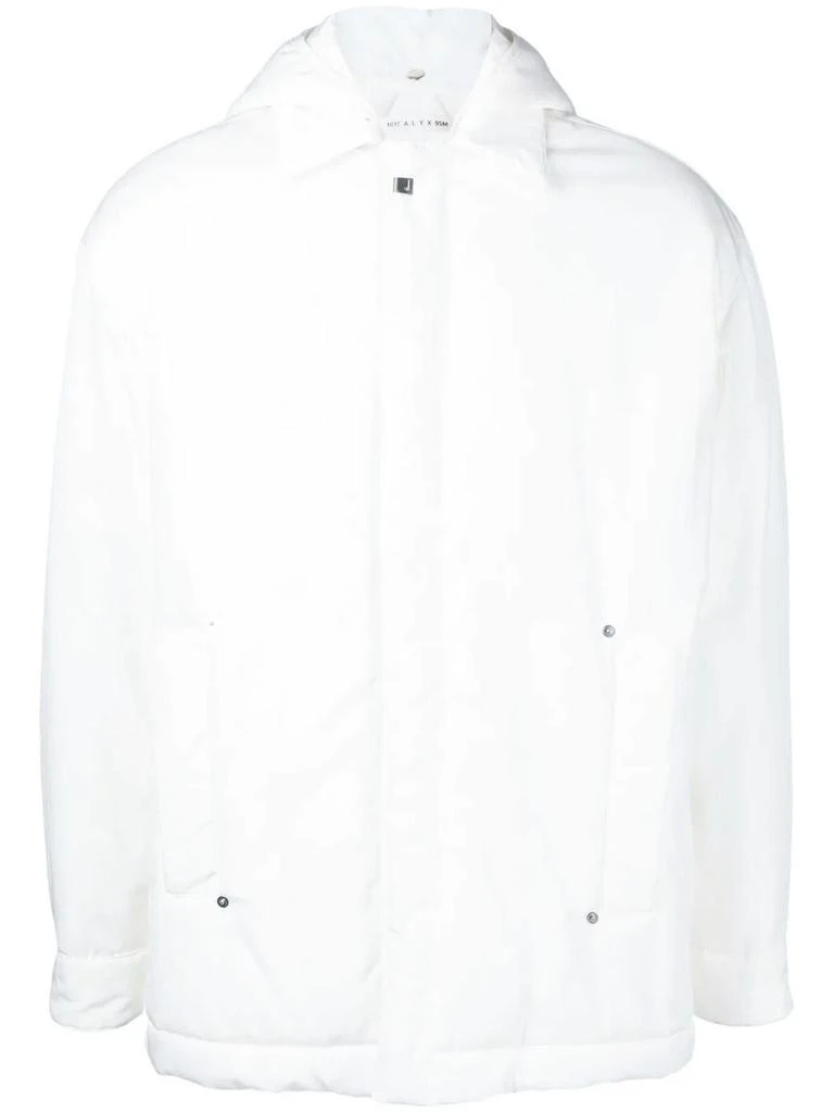 商品1017 ALYX 9SM|White Cotton Blend Padded Hooded Jacket,价格¥11342,第1张图片
