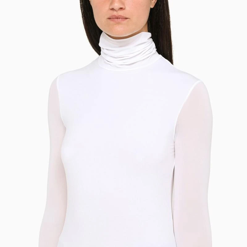 商品Max Mara|White turtleneck sweater in jersey,价格¥751,第4张图片详细描述