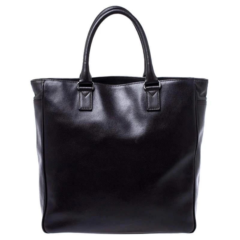 商品[二手商品] Salvatore Ferragamo|Salvatore Ferragamo Black Leather Tote,价格¥1702,第4张图片详细描述