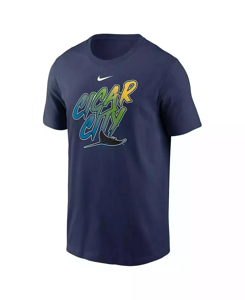 商品NIKE|Men's Navy Tampa Bay Rays Cigar City Local Team T-shirt,价格¥265,第2张图片详细描述