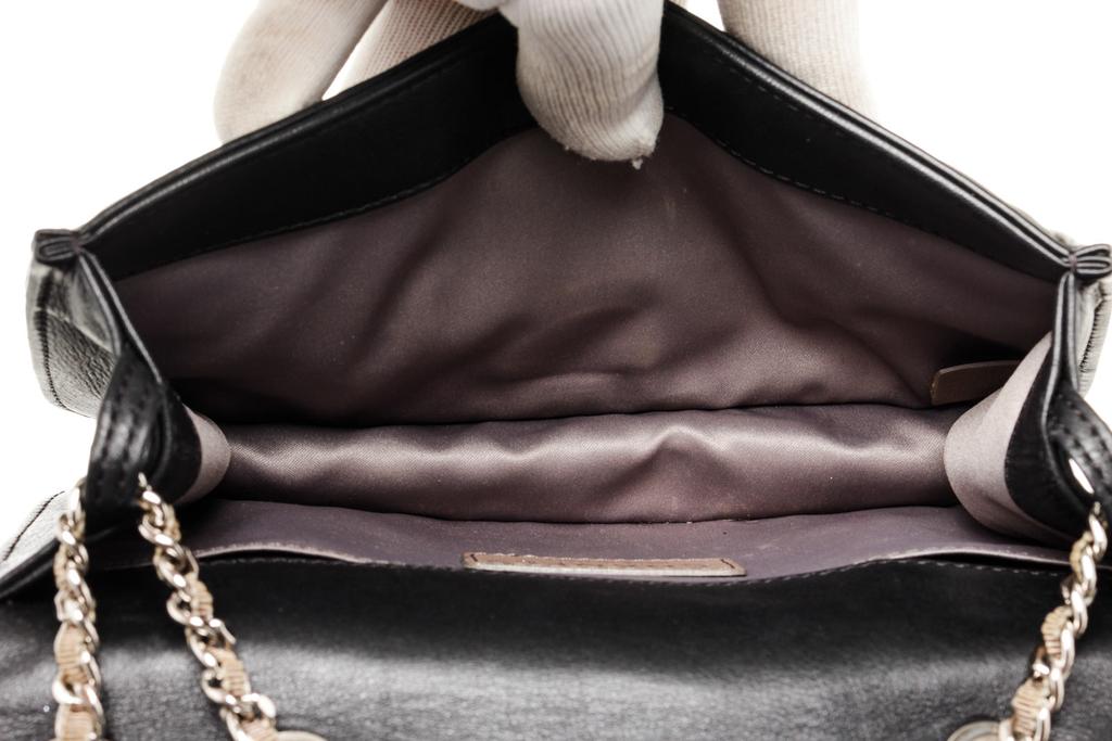 Chanel Black Caviar Leather CC Full Flap Shoulder Bag商品第5张图片规格展示