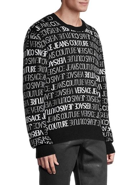 商品Versace|Logo Knit Crewneck Sweatshirt,价格¥2340,第4张图片详细描述