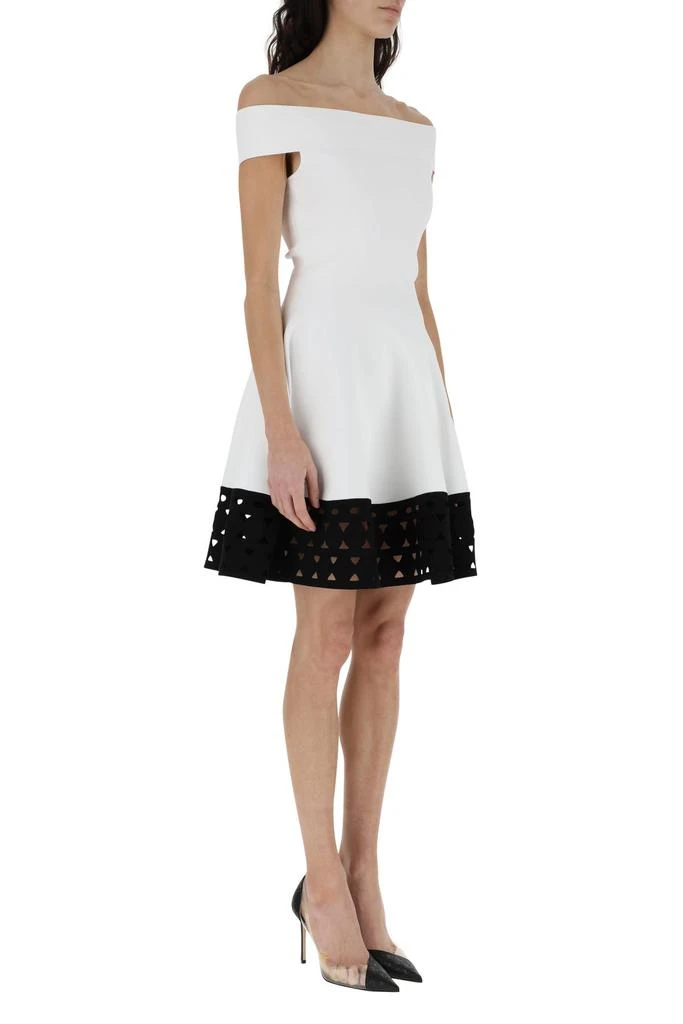 商品Alexander McQueen|White stretch viscose blend mini dress,价格¥16108,第2张图片详细描述