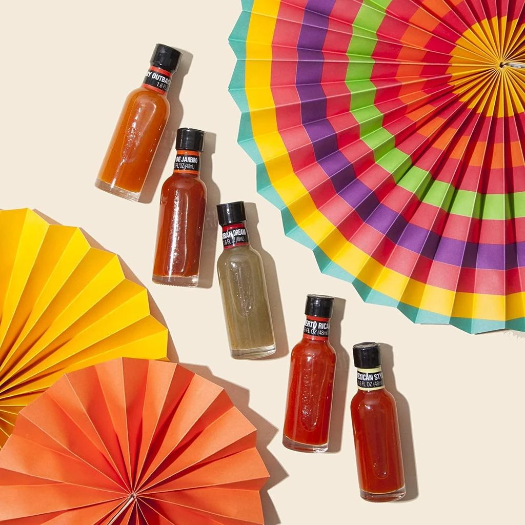 商品Thoughtfully|Global Hot Sauce Gift Set, Pack of 5,价格¥135,第2张图片详细描述