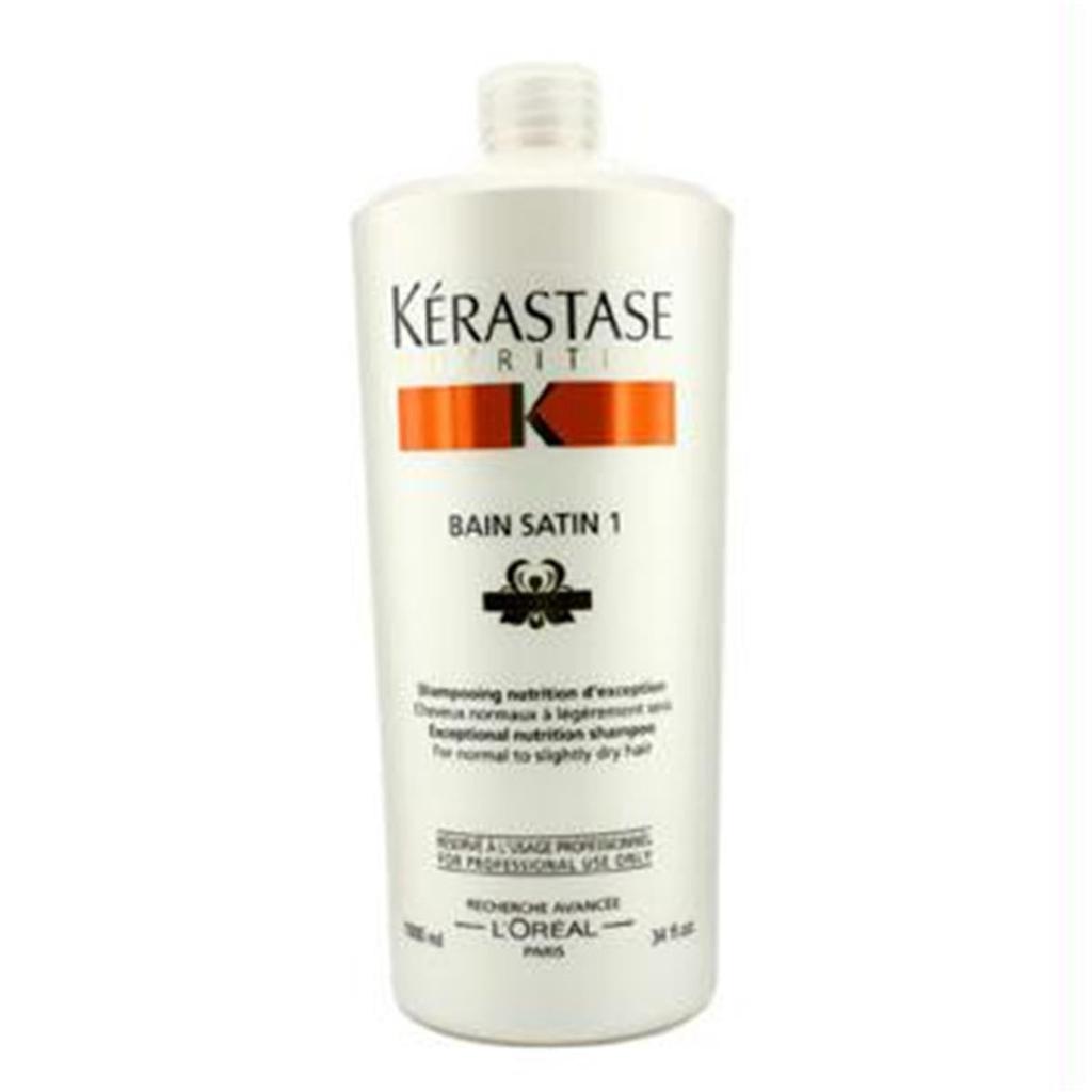 Kerastase 16631300444 Nutritive Bain Satin 1 Exceptional Nutrition Shampoo - For Normal to Slightly Dry Hair - 1000ml-34oz商品第1张图片规格展示