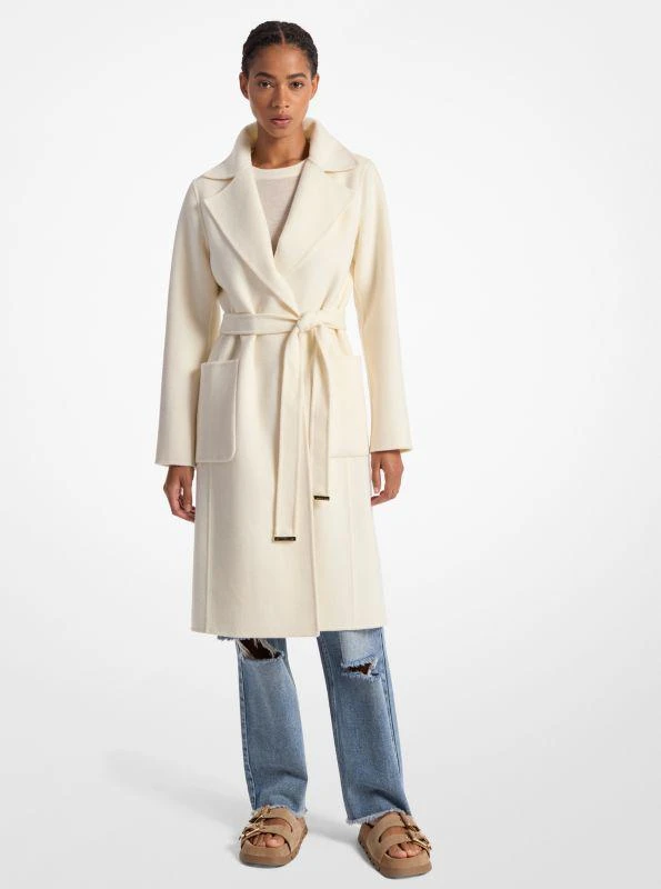 商品Michael Kors|Wool Blend Wrap Coat,价格¥1584,第1张图片