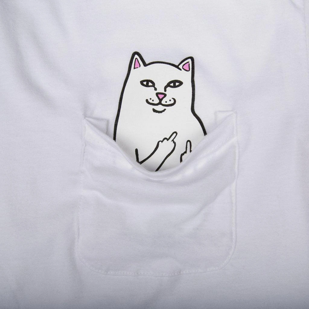 商品RIPNDIP|Lord Nermal Pocket L/S (White),价格¥350,第2张图片详细描述