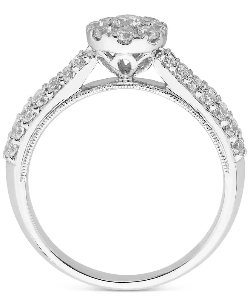 商品Macy's|Diamond Halo Engagement Ring (3/4 ct. t.w.)i n 14k White Gold,价格¥6497,第3张图片详细描述