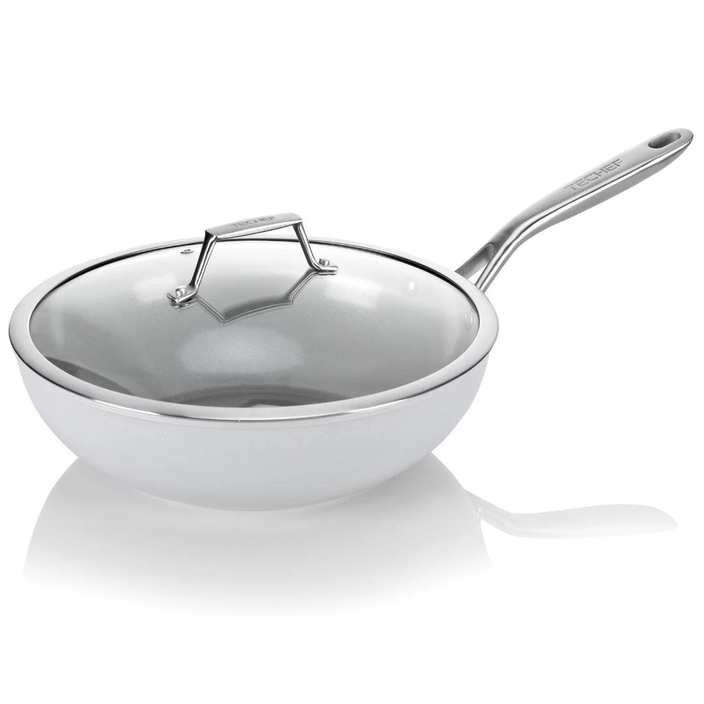 商品TECHEF|CeraTerra - 12 Inch Wok/Stir-Fry Pan with Cover,价格¥451,第2张图片详细描述