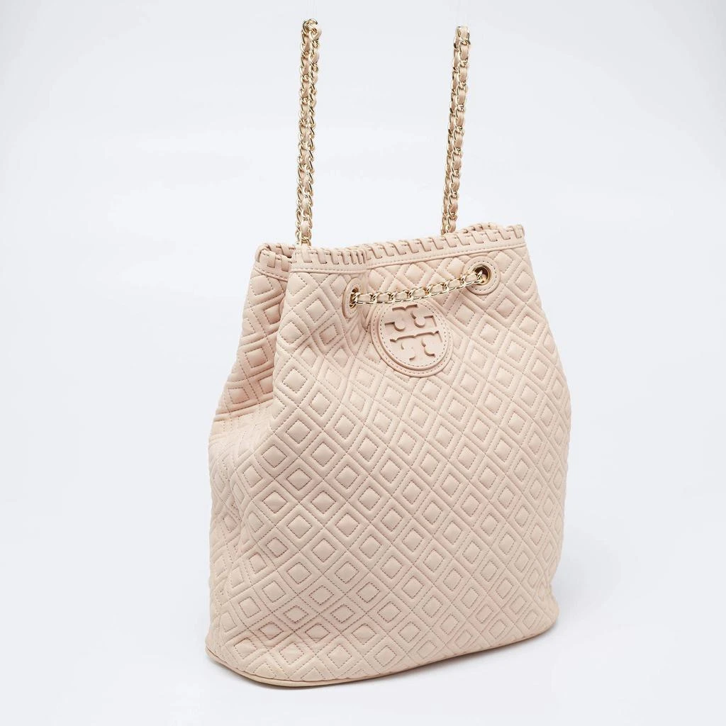 商品[二手商品] Tory Burch|Tory Burch Powder Pink Leather Drawstring Backpack,价格¥1327,第3张图片详细描述