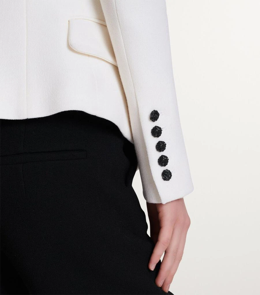 商品Balmain|Wool Button-Detail Blazer,价格¥31577,第4张图片详细描述