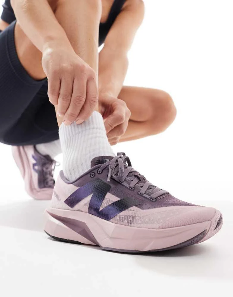 商品New Balance|New Balance Fuel Cell Rebel V4 running trainers in purple,价格¥1441,第3张图片详细描述