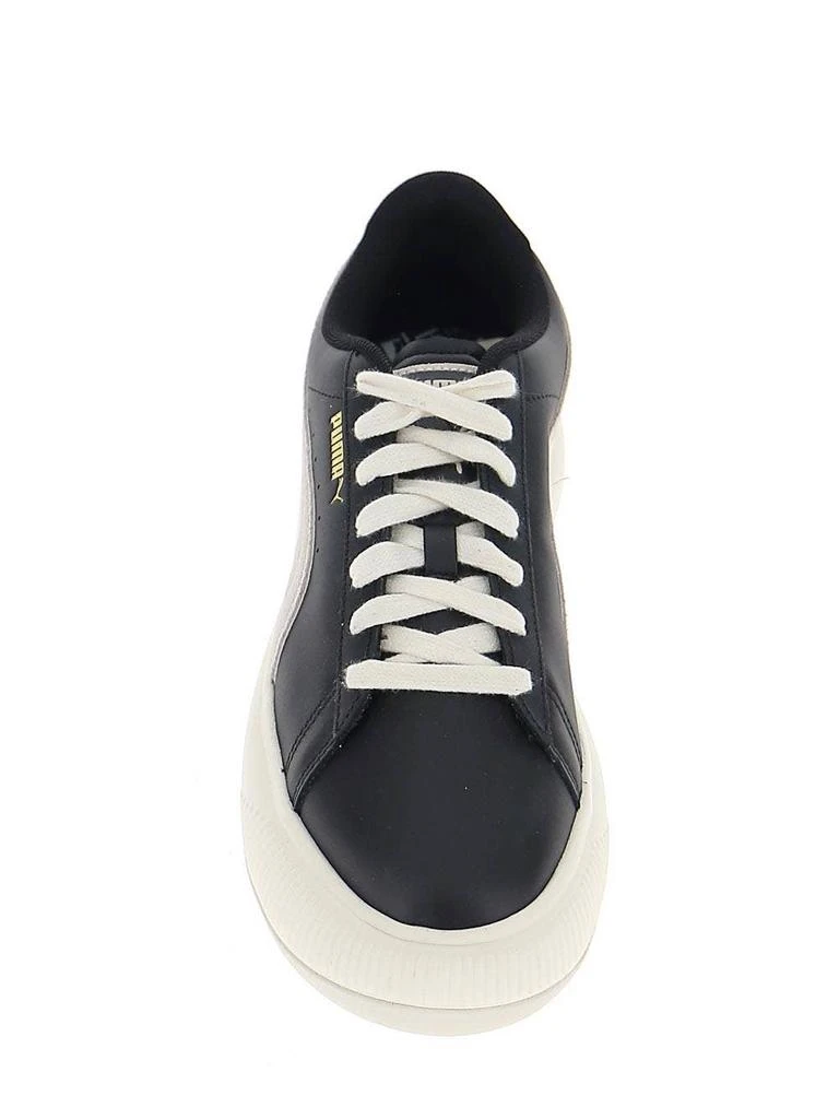 商品Puma|Black And White Leather Sneakers,价格¥463,第3张图片详细描述