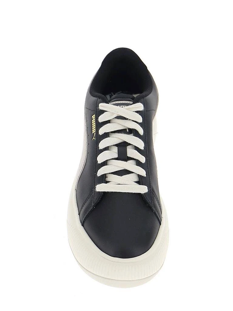 商品Puma|Black And White Leather Sneakers,价格¥477,第3张图片详细描述