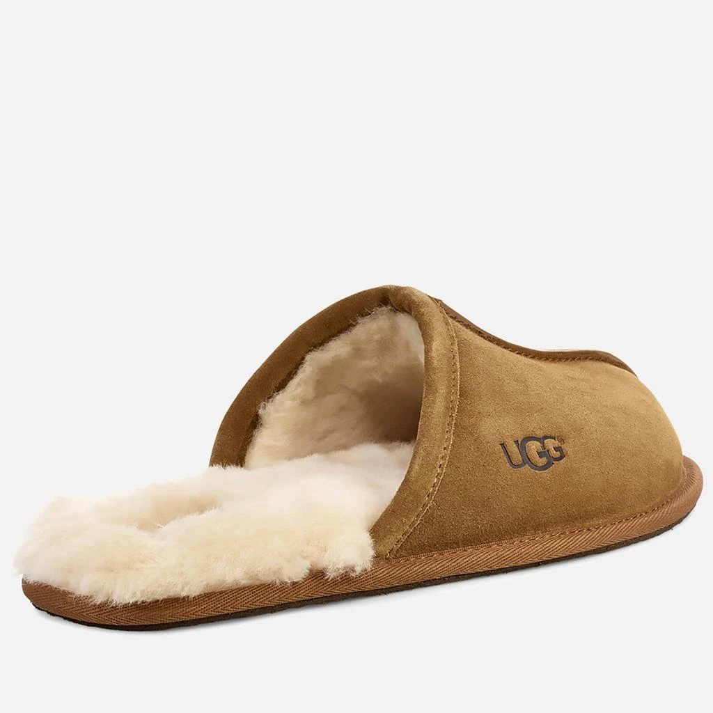 商品UGG|UGG Men's Scuff Suede Sheepskin Slippers - Chestnut,价格¥749,第3张图片详细描述