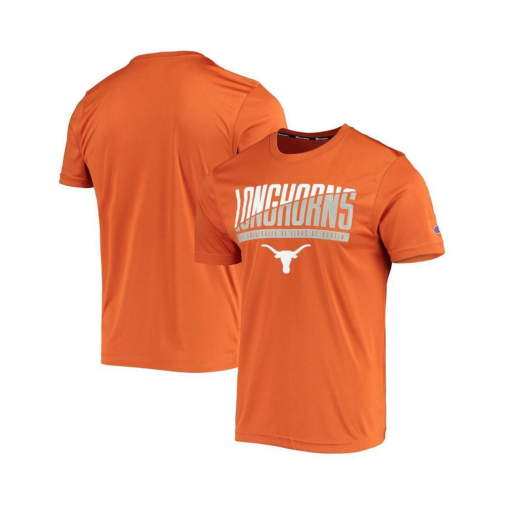 商品CHAMPION|Men's Texas Orange Texas Longhorns Wordmark Slash T-shirt,价格¥201,第1张图片