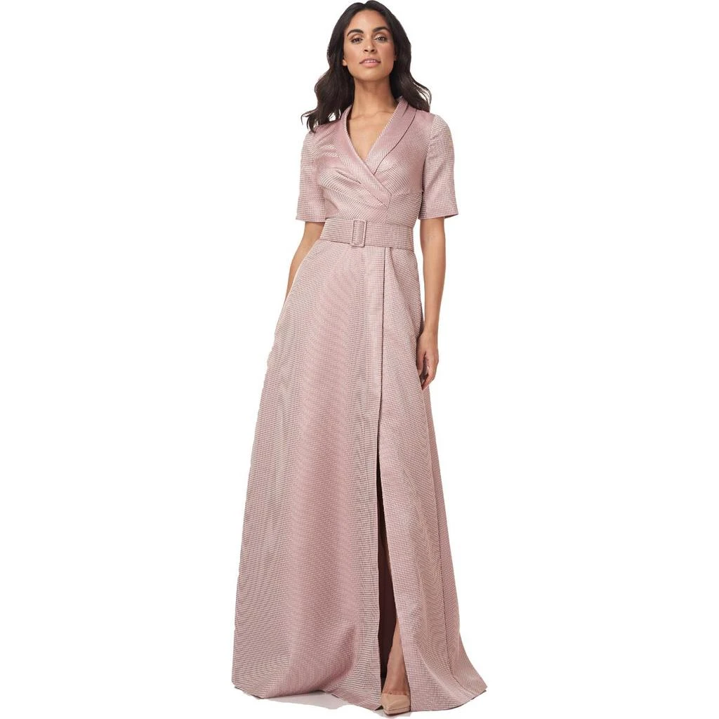 商品Kay Unger|Kay Unger New York Womens London Metallic Maxi Evening Dress,价格¥885,第1张图片