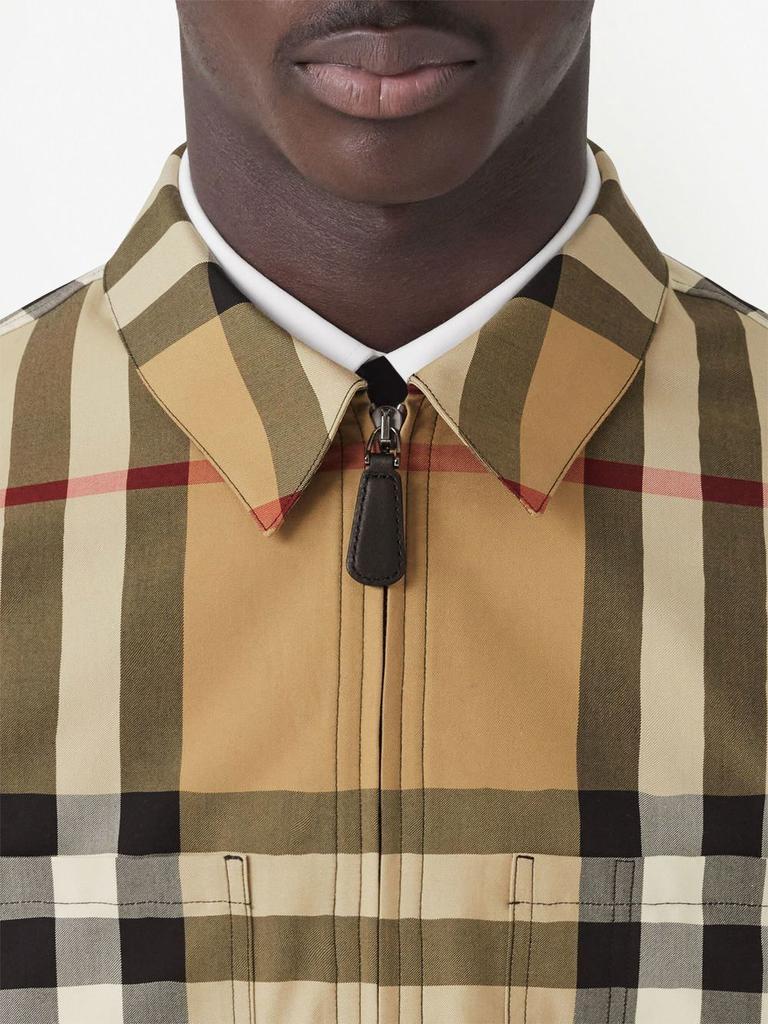 商品Burberry|Exaggerated check shirt-jacket,价格¥4645,第7张图片详细描述