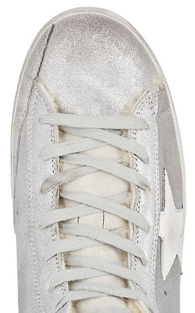 商品Golden Goose|Women's Francy Metallic Leather & Shearling Sneakers,价格¥3042,第4张图片详细描述