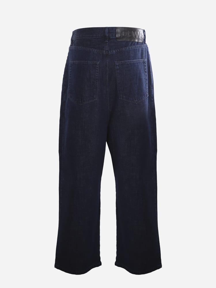 商品Loewe|Loewe Cropped Jeans In Cotton Denim,价格¥4471,第5张图片详细描述