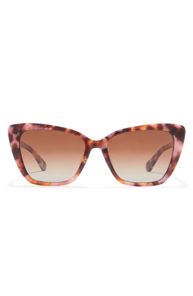 商品Kate Spade|lucca 55mm cat eye sunglasses,价格¥447,第1张图片