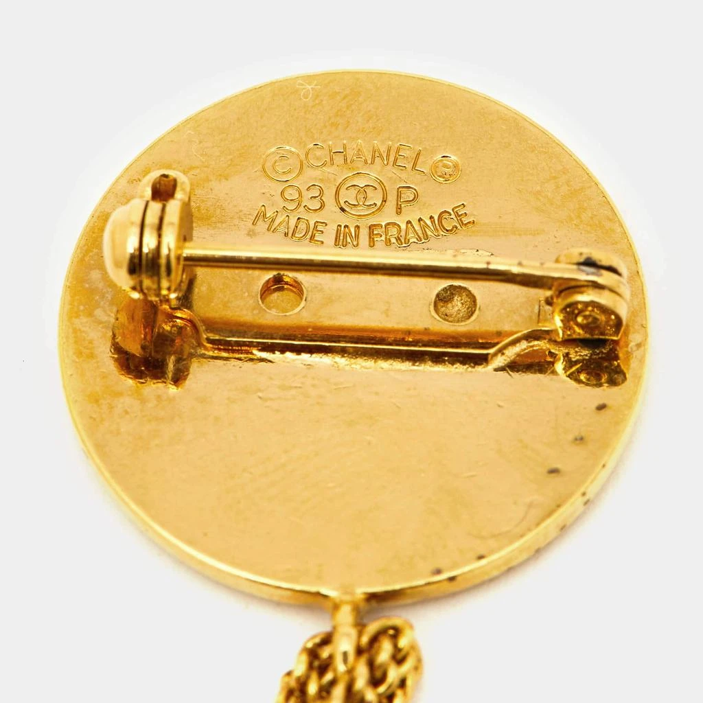 商品[二手商品] Chanel|Chanel Hanging Flap Bag Motif Gold Tone Pin Brooch,价格¥4218,第5张图片详细描述