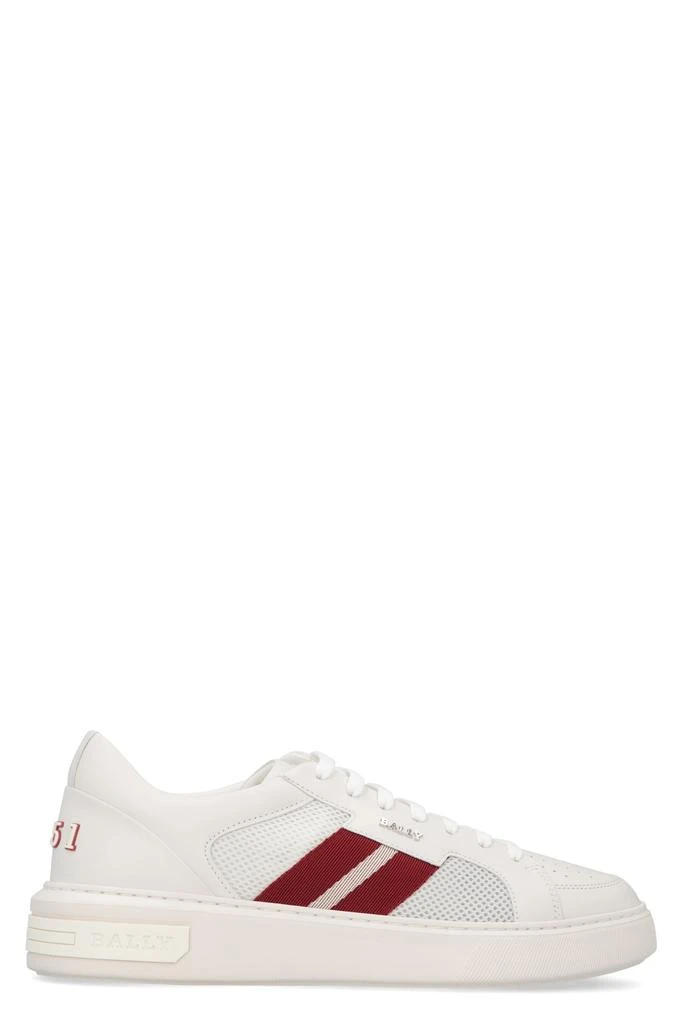 商品Bally|Bally Melys-t Leather And Fabric Low-top Sneakers,价格¥1936,第1张图片