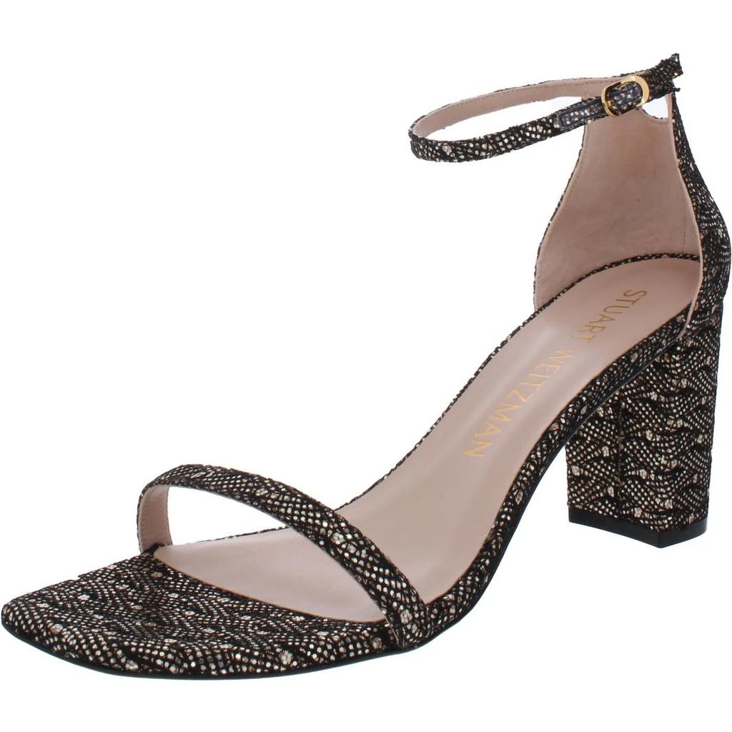 商品Stuart Weitzman|Stuart Weitzman Womens Amelina Knit Metallic Heel Sandals,价格¥391,第2张图片详细描述