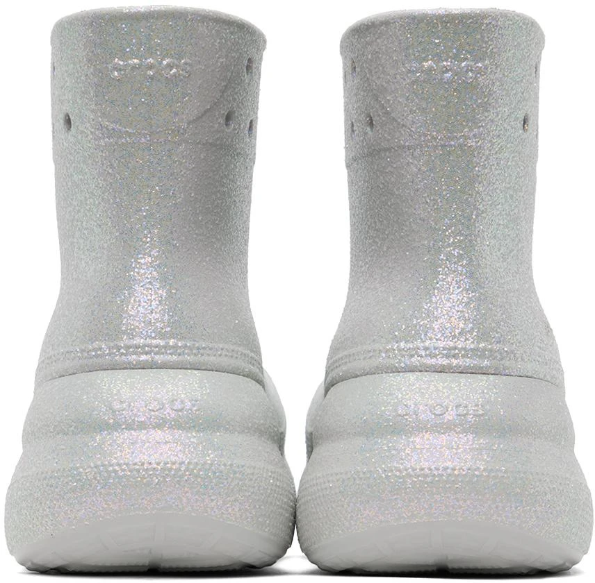 商品Crocs|White Crush Glitter Boots,价格¥451,第2张图片详细描述