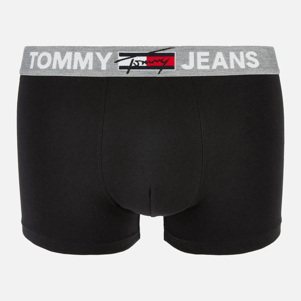商品Tommy Hilfiger|Tommy Jeans Men's Waistband Flag Boxer Briefs - Black,价格¥77,第1张图片