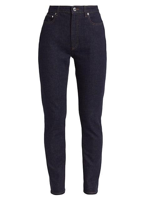 商品Burberry|Felicity High-Rise Slim-Leg Jeans,价格¥4236,第1张图片