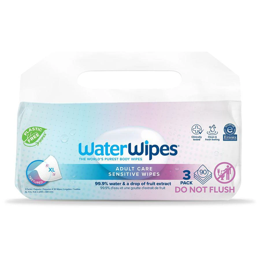 商品WaterWipes|Adult Care 99.9% Water Based Sensitive Adult Wipes,价格¥83,第1张图片