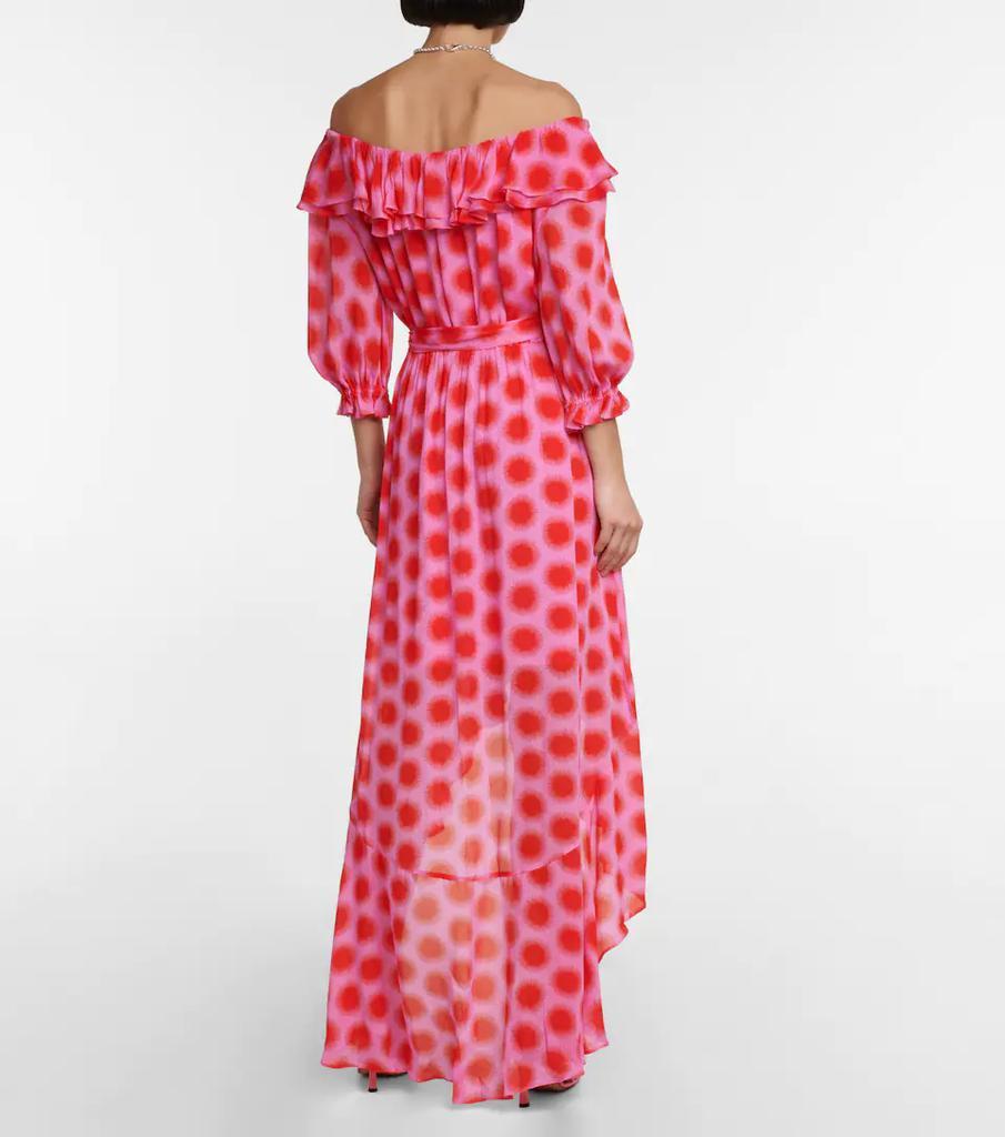 商品Diane von Furstenberg|Ferris印花荷叶边连衣裙,价格¥5801,第5张图片详细描述