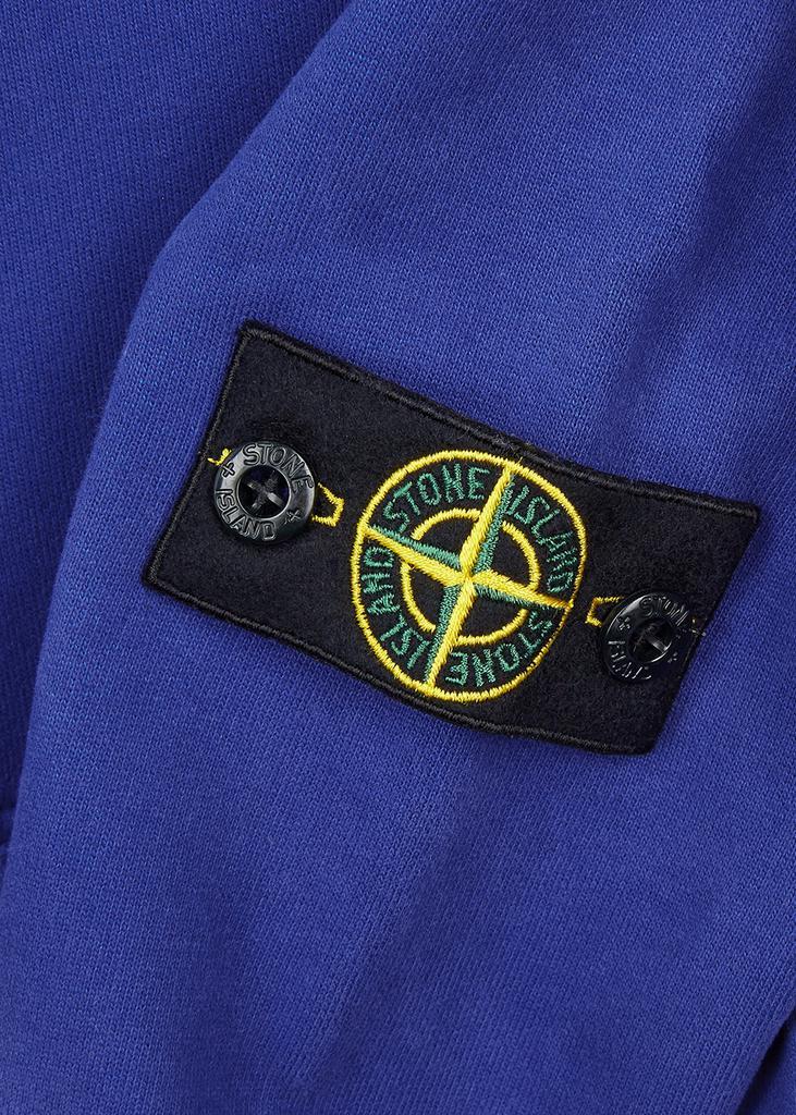 商品Stone Island|Blue hooded cotton sweatshirt (10-12 years),价格¥1464,第4张图片详细描述