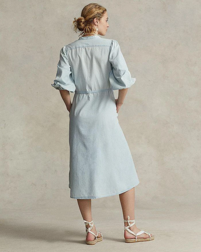 商品Ralph Lauren|Cotton Chambray Midi Dress,价格¥599,第3张图片详细描述