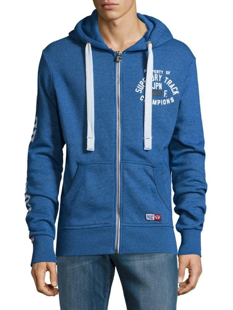 商品Superdry|Trackster Front Zip Hooded Jacket,价格¥236,第1张图片