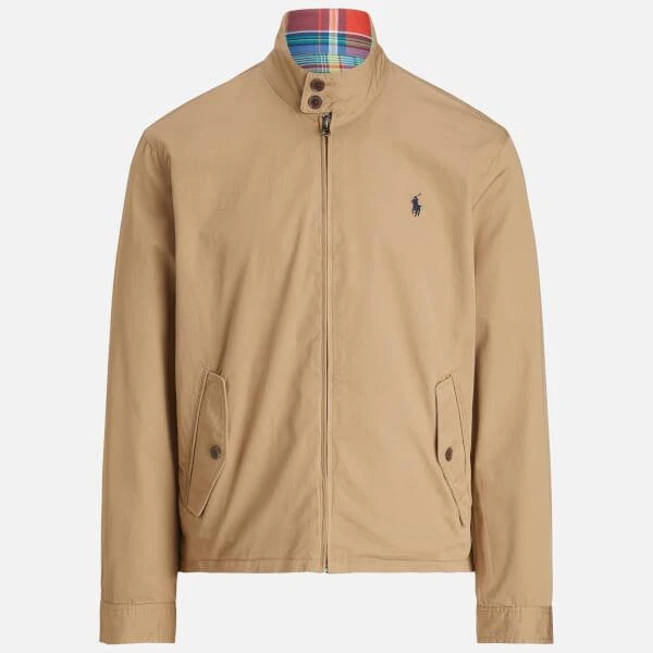 商品Ralph Lauren|Polo Ralph Lauren Men's Twill Lined Windbreaker - Madras/Luxury Tan,价格¥1234,第1张图片详细描述