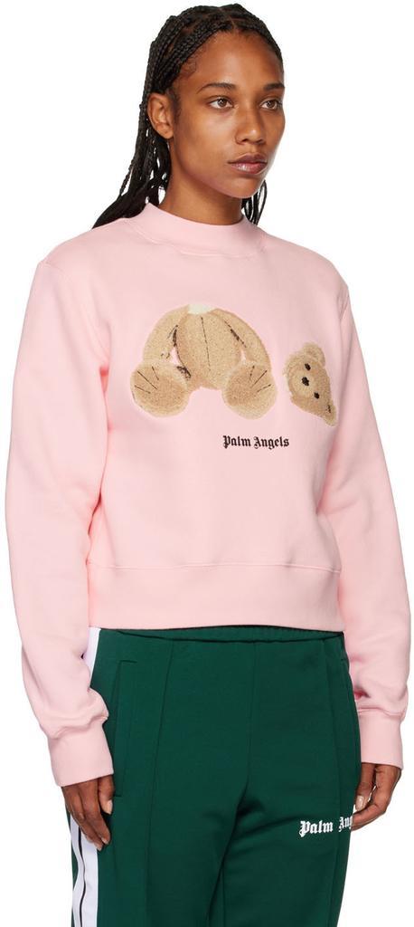 商品Palm Angels|Pink Teddy Bear Sweatshirt,价格¥5838,第4张图片详细描述