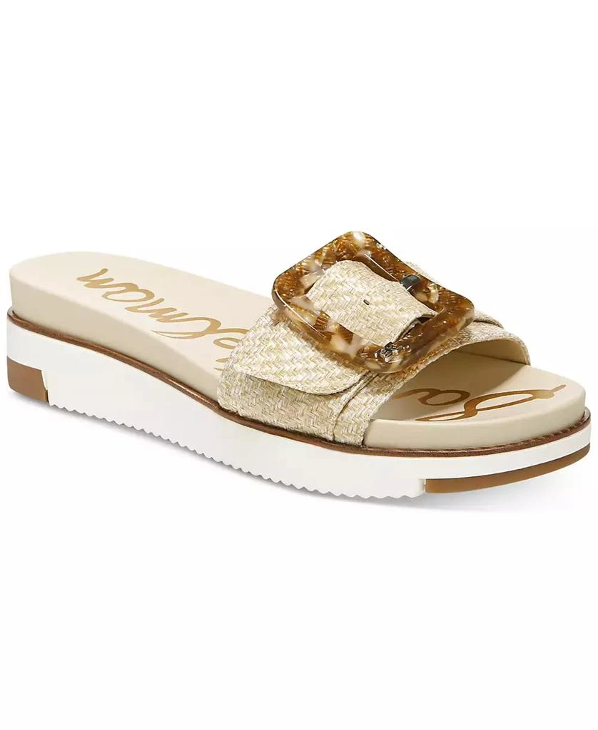 商品Sam Edelman|Women's Ariane Platform Buckle Slide Sandals,价格¥919,第1张图片