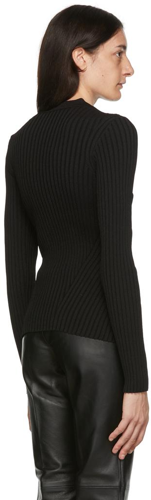 Black Viscose Sweater商品第3张图片规格展示